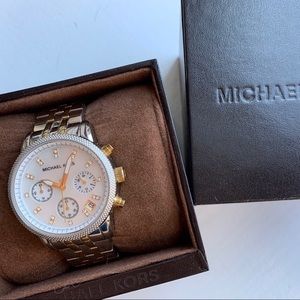 Michael Kors Two Tone Chronograph watch